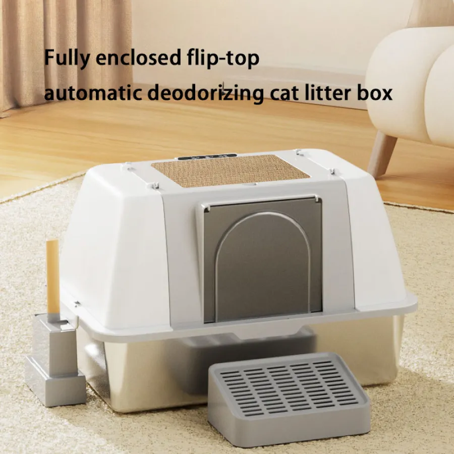 Water Ion Deodorizing Cat Litter Box