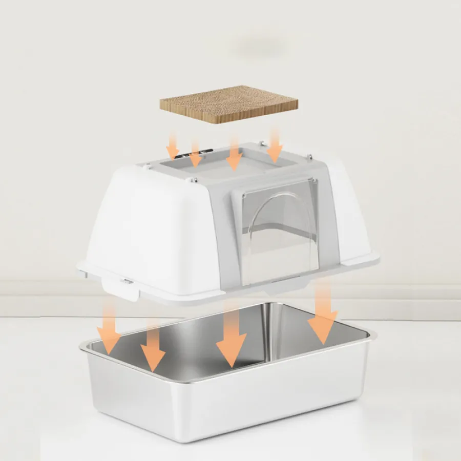 Water Ion Deodorizing Cat Litter Box