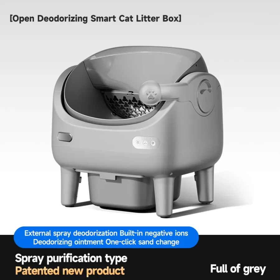 Anti-Pinch Smart Cat Litter Box